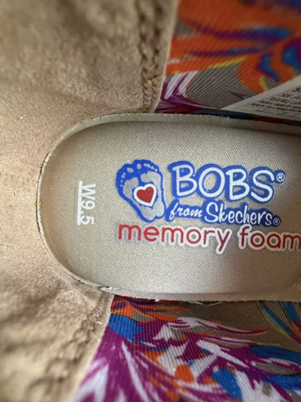 Bobs From Skechers Shoes Womens 9.5 Espadrille Beige Slip On Wedge Heels NEW